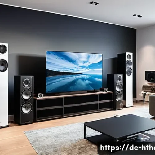 Home 31 홈시어터 쇼핑몰 추천 - A modern home theater showroom in Germany featuring a wide variety of high-end audio and video equip...