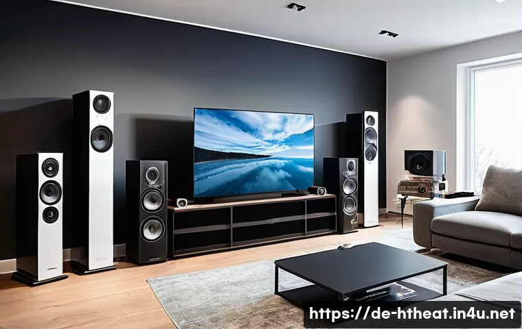 홈시어터 쇼핑몰 추천 - A modern home theater showroom in Germany featuring a wide variety of high-end audio and video equip...